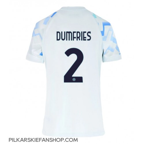 Koszulka piłkarska Inter Milan Denzel Dumfries #2 Strój wyjazdowy dla kobiety 2025-26 tanio Krótki Rękaw Koszulka piłkarska Inter Milan Denzel Dumfries #2 Strój wyjazdowy dla kobiety 2025-26 tanio Krótki Rękaw